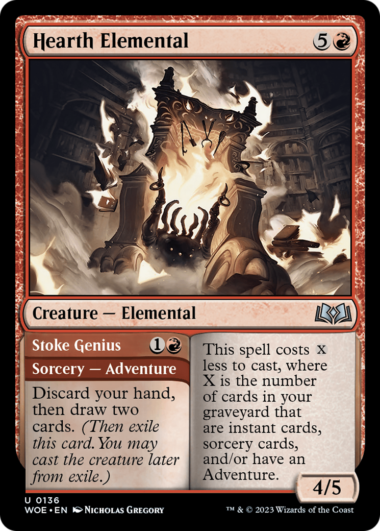 Hearth Elemental (WOE-136) [Wilds of Eldraine] MTG Single Wizards of the Coast