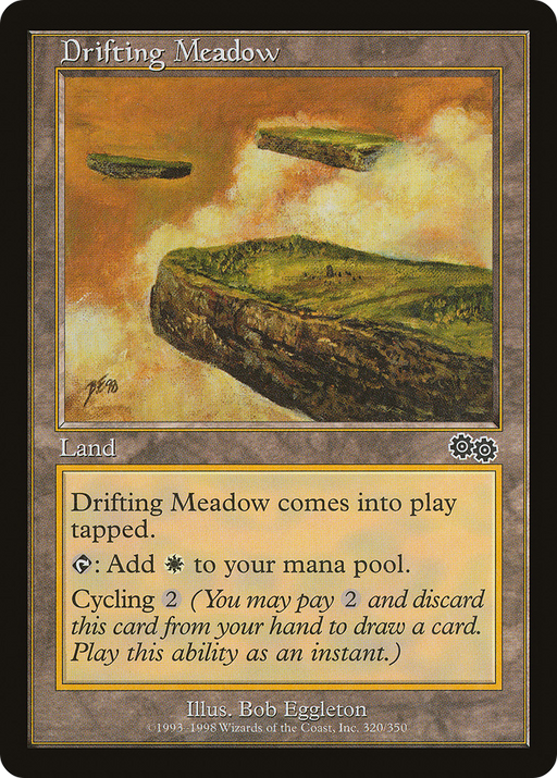 Drifting Meadow (USG-320) [Urza's Saga] MTG Single Wizards of the Coast