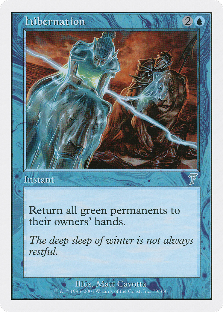 Hibernation (7ED-079) [7th Edition] Foil MTG Single Wizards of the Coast