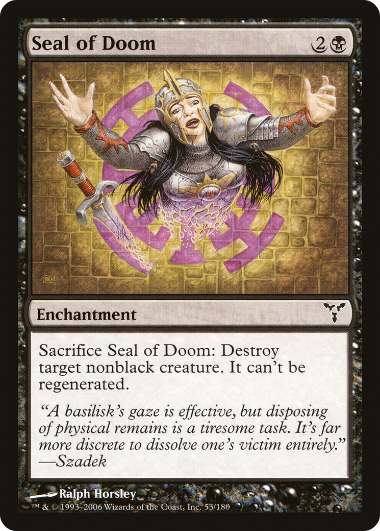 Seal of Doom (DIS-053) [Dissension] Foil MTG Single Wizards of the Coast