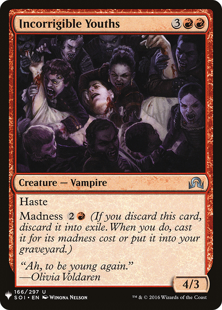 Incorrigible Youths (LIST-SOI-166) [Mystery Booster] The List MTG Single Wizards of the Coast