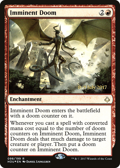 Imminent Doom (PRE-098) [Hour of Devastation Promos] Foil MTG Single Wizards of the Coast