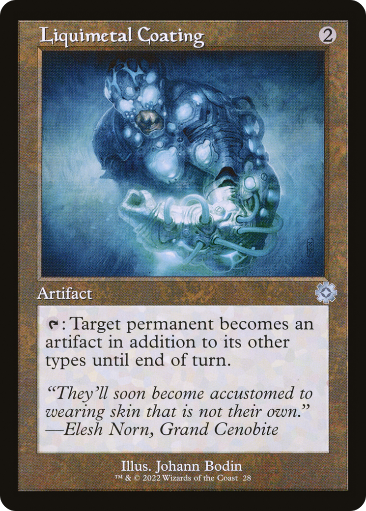 Liquimetal Coating (BRR-028) [The Brothers' War Retro Artifacts] Foil MTG Single Wizards of the Coast