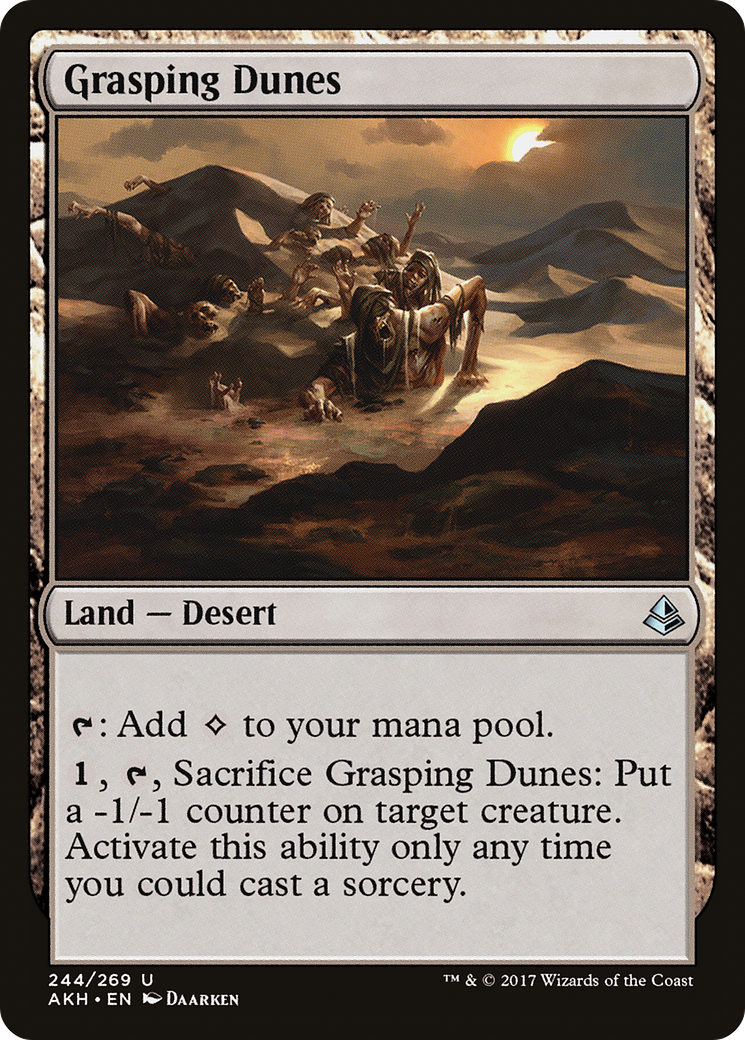 Grasping Dunes (AKH-244) [Amonkhet] MTG Single Wizards of the Coast