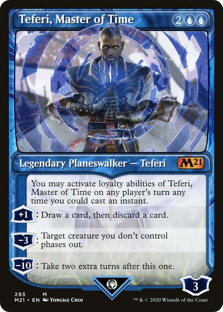 Teferi, Master of Time (293) (M21-293) [Core Set 2021] (Showcase) MTG Single Wizards of the Coast