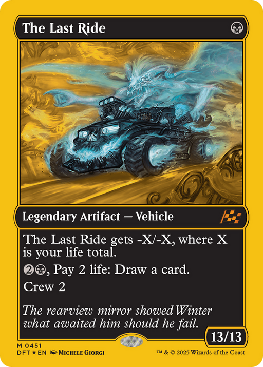 The Last Ride (First-Place Foil) (DFT-451) [Aetherdrift] Foil MTG Single Wizards of the Coast
