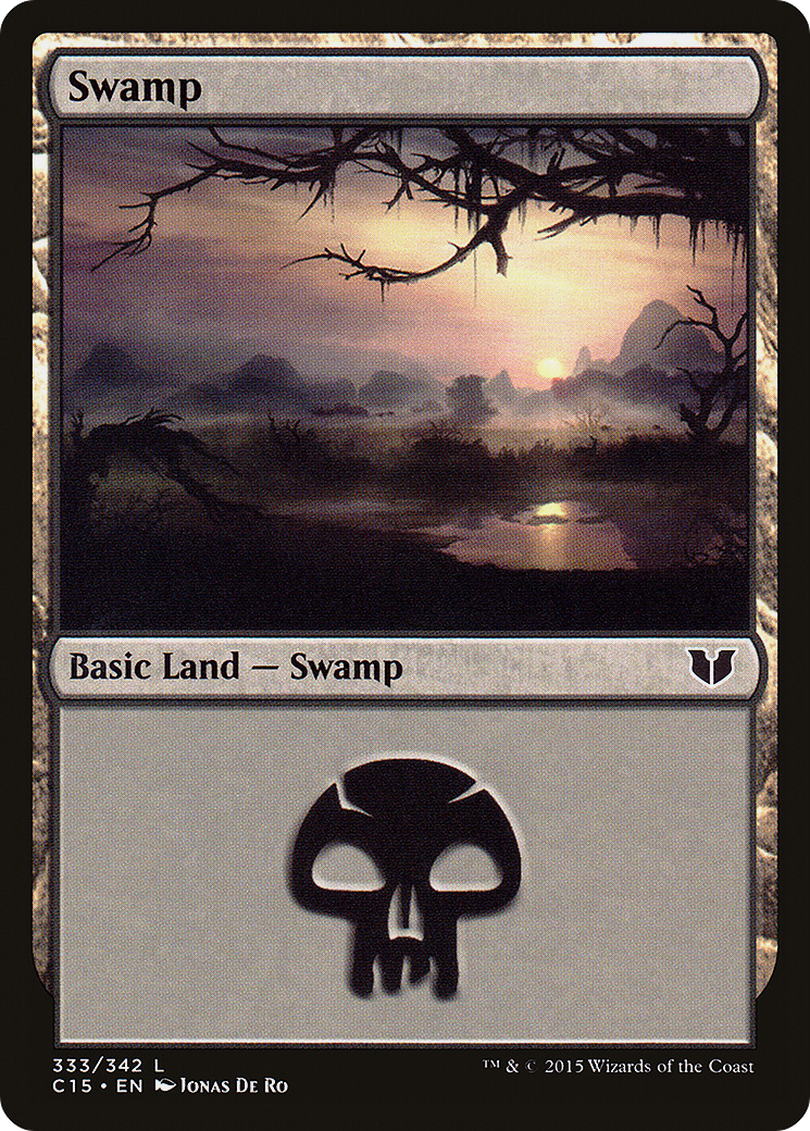 Swamp (C15-333) [Commander 2015] MTG Single Wizards of the Coast