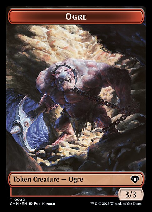 Eldrazi Spawn // Ogre Double-Sided Token [Commander Masters Tokens] MTG Single Magic: The Gathering   