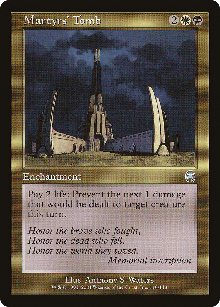 Martyrs' Tomb (APC-110) [Apocalypse] MTG Single Wizards of the Coast