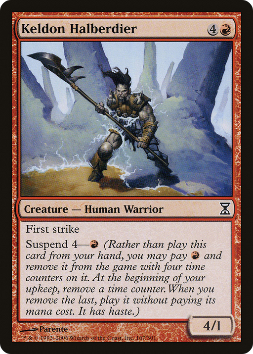 Keldon Halberdier (TSP-167) [Time Spiral] MTG Single Wizards of the Coast