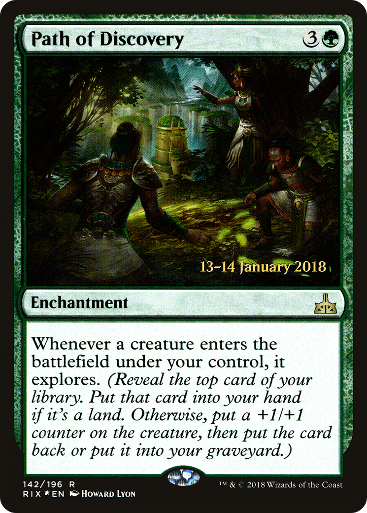 Path of Discovery (PRE-142) [Rivals of Ixalan Promos] Foil MTG Single Wizards of the Coast