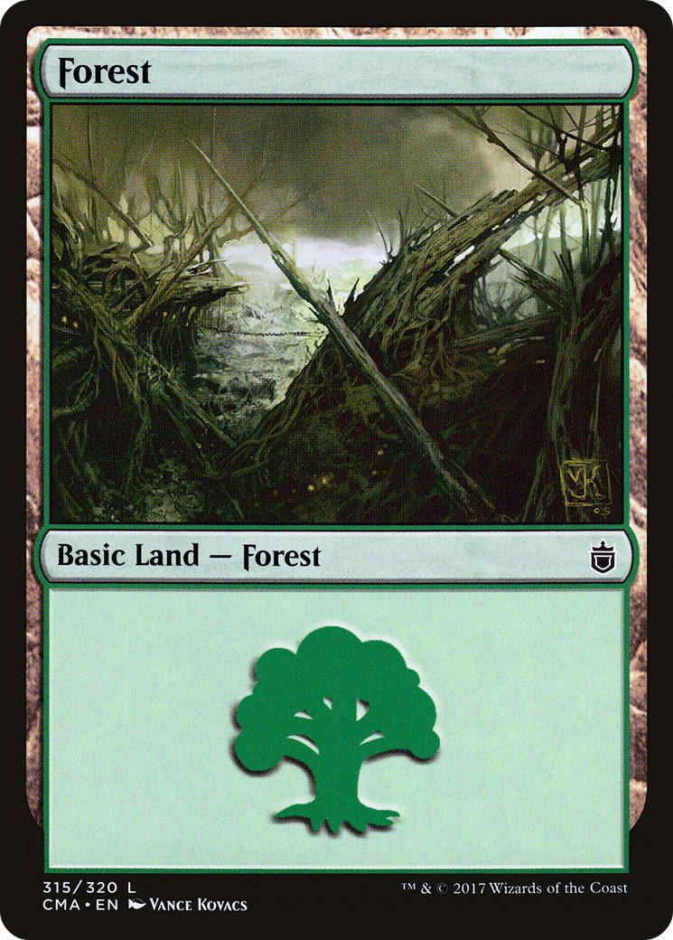 Forest (CMA-315) [Commander Anthology] MTG Single Wizards of the Coast
