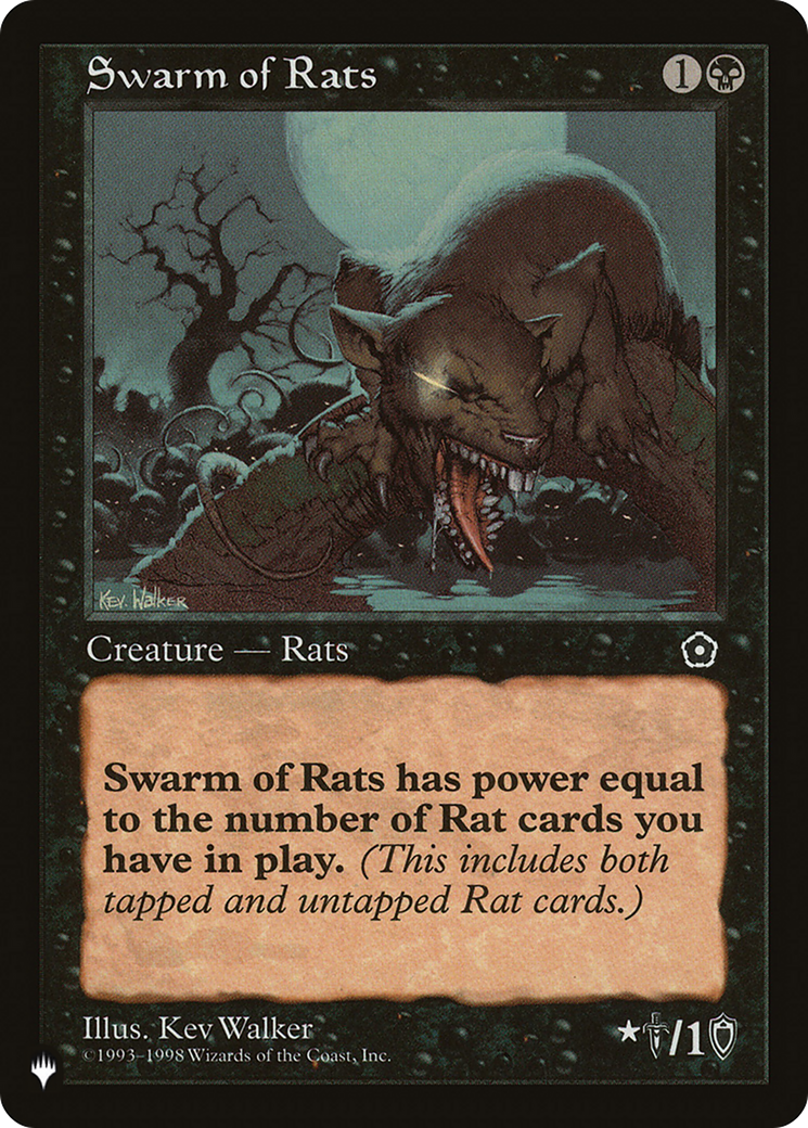 Swarm of Rats (LIST-) [Mystery Booster] The List MTG Single Wizards of the Coast