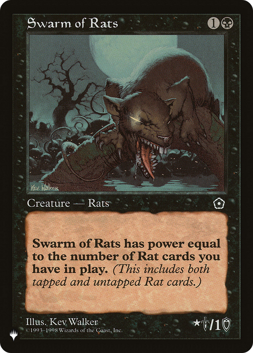 Swarm of Rats (LIST-) [Mystery Booster] The List MTG Single Wizards of the Coast