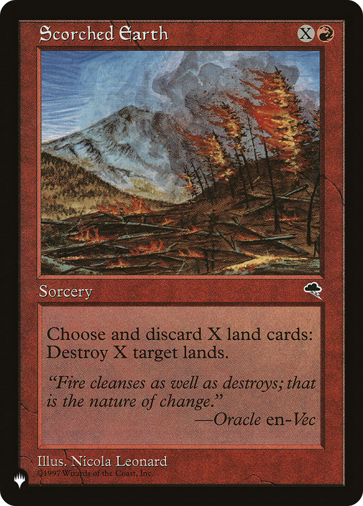 Scorched Earth (LIST-TMP-200) [Mystery Booster] The List MTG Single Wizards of the Coast