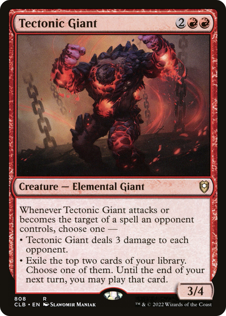 Tectonic Giant (CLB-808) [Commander Legends: Battle for Baldur's Gate] MTG Single Wizards of the Coast