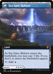 Sea Gate Restoration (ZNR-333) [Zendikar Rising] (Extended Art) Foil MTG Single Wizards of the Coast