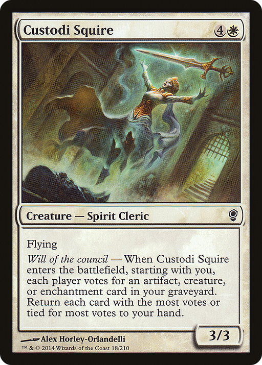 Custodi Squire (CNS-018) [Conspiracy] Foil MTG Single Wizards of the Coast