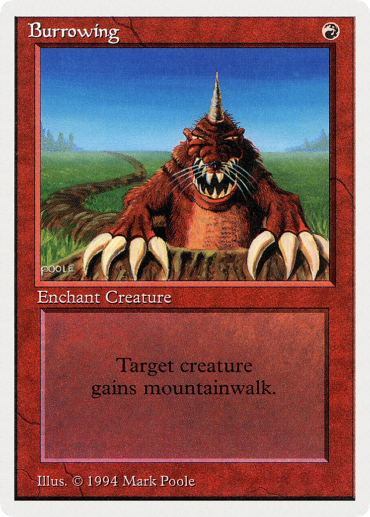 Burrowing (SUM-140) [Misc] Summer Magic / Edgar MTG Single Wizards of the Coast