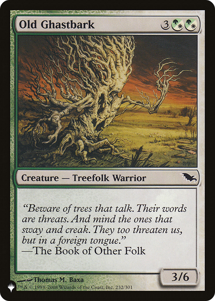 Old Ghastbark (LIST-232/301) [Mystery Booster] The List MTG Single Wizards of the Coast