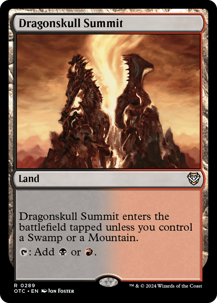 Dragonskull Summit (OTC-289) [Outlaws of Thunder Junction Commander] MTG Single Wizards of the Coast