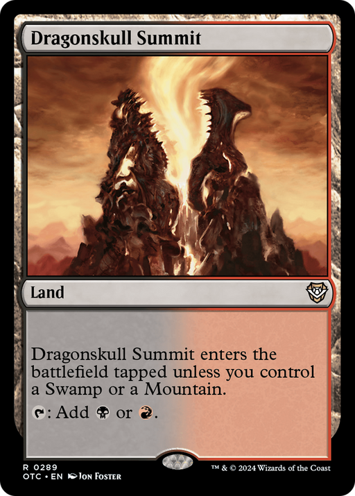 Dragonskull Summit (OTC-289) [Outlaws of Thunder Junction Commander] MTG Single Wizards of the Coast