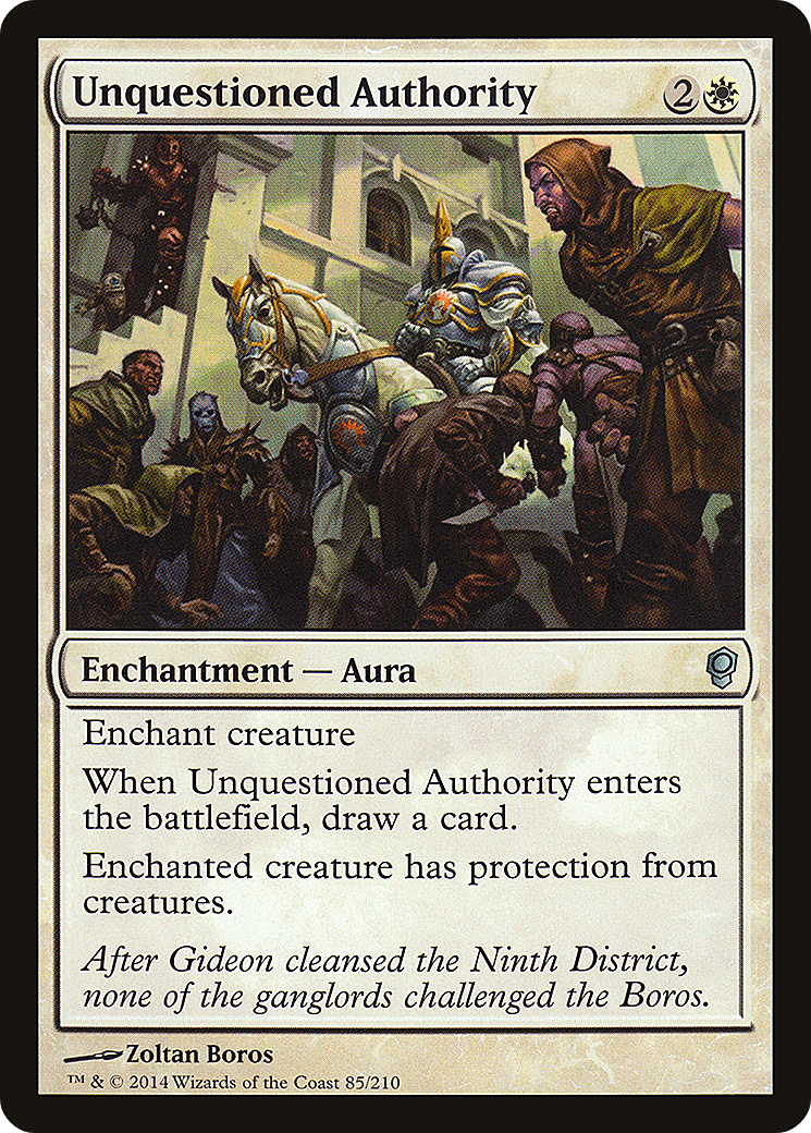 Unquestioned Authority (CNS-085) [Conspiracy] Foil MTG Single Wizards of the Coast