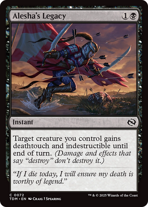 Alesha's Legacy (TDM-072) [Tarkir: Dragonstorm] MTG Single Wizards of the Coast