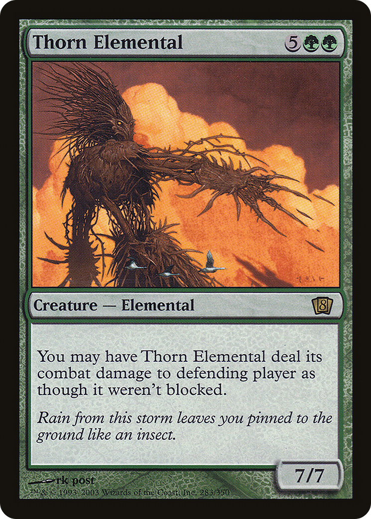 Thorn Elemental (8ED-283) [8th Edition] Foil MTG Single Wizards of the Coast