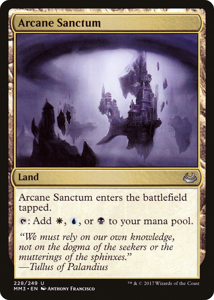 Arcane Sanctum (MM3-228) [Modern Masters 2017] Foil MTG Single Wizards of the Coast
