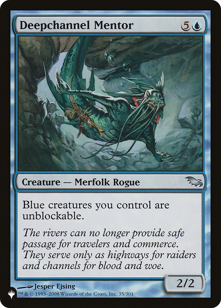 Deepchannel Mentor (LIST-35/301) [Mystery Booster] The List MTG Single Wizards of the Coast