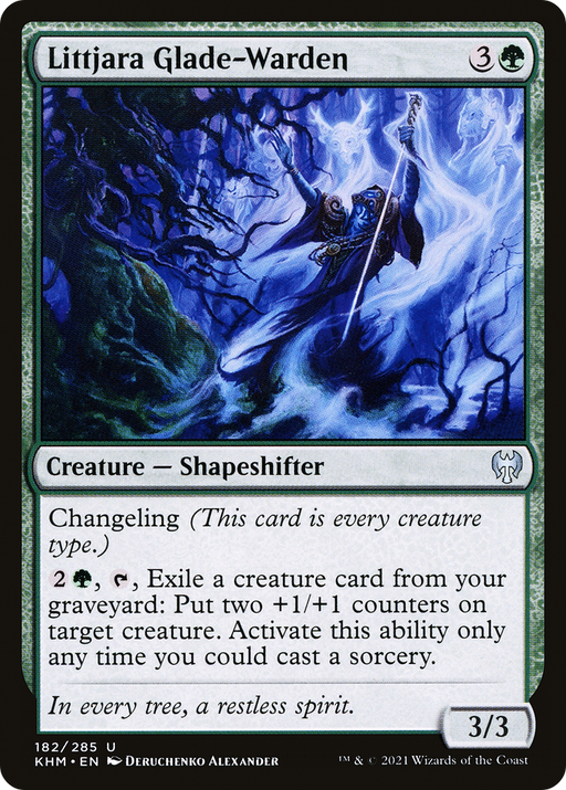 Littjara Glade-Warden (KHM-182) [Kaldheim] Foil MTG Single Wizards of the Coast