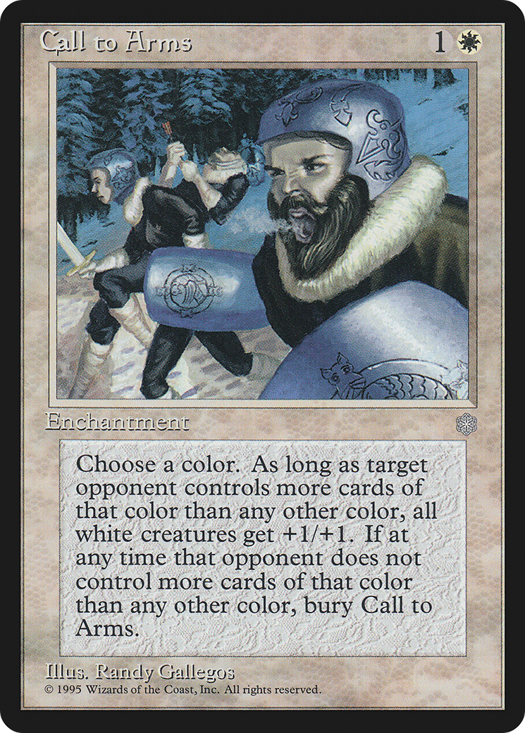 Call to Arms (ICE-010) [Ice Age] MTG Single Wizards of the Coast