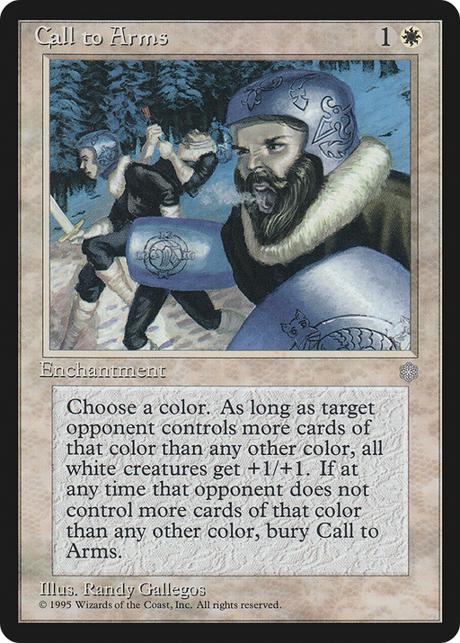 Call to Arms (ICE-010) [Ice Age] MTG Single Wizards of the Coast