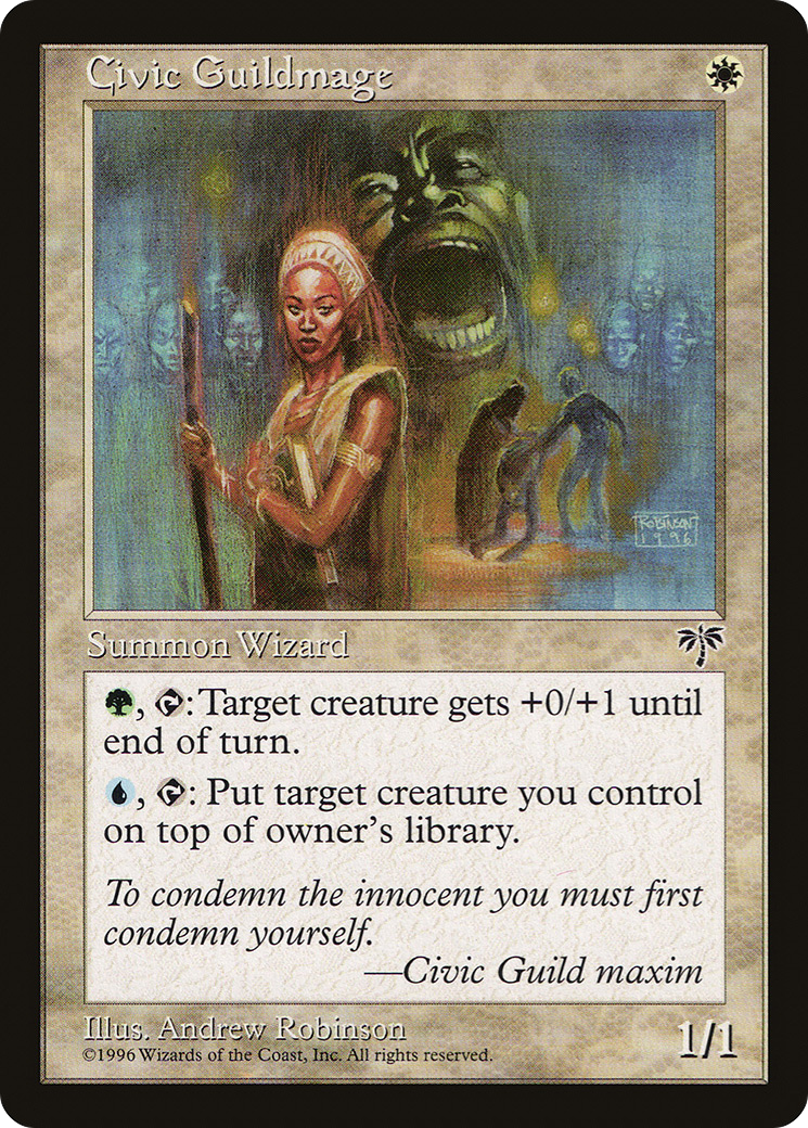 Civic Guildmage (MIR-) [Mirage] MTG Single Wizards of the Coast