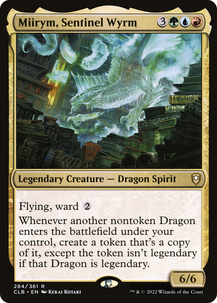Miirym, Sentinel Wyrm (CLB-284) [Commander Legends: Battle for Baldur's Gate] Foil MTG Single Wizards of the Coast
