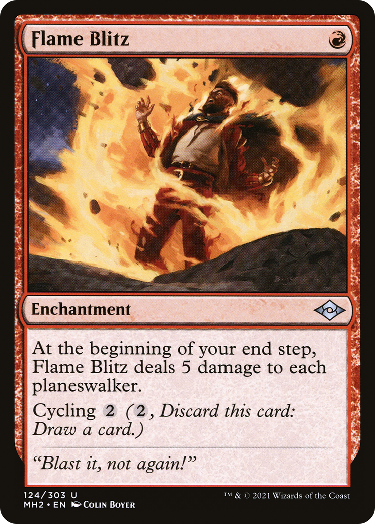 Flame Blitz (MH2-124) [Modern Horizons 2] MTG Single Wizards of the Coast