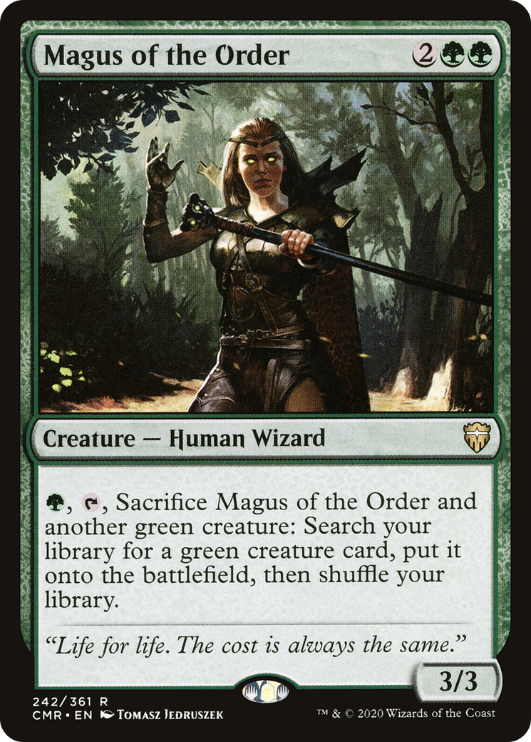 Magus of the Order (CMR-242) [Commander Legends] Foil MTG Single Wizards of the Coast