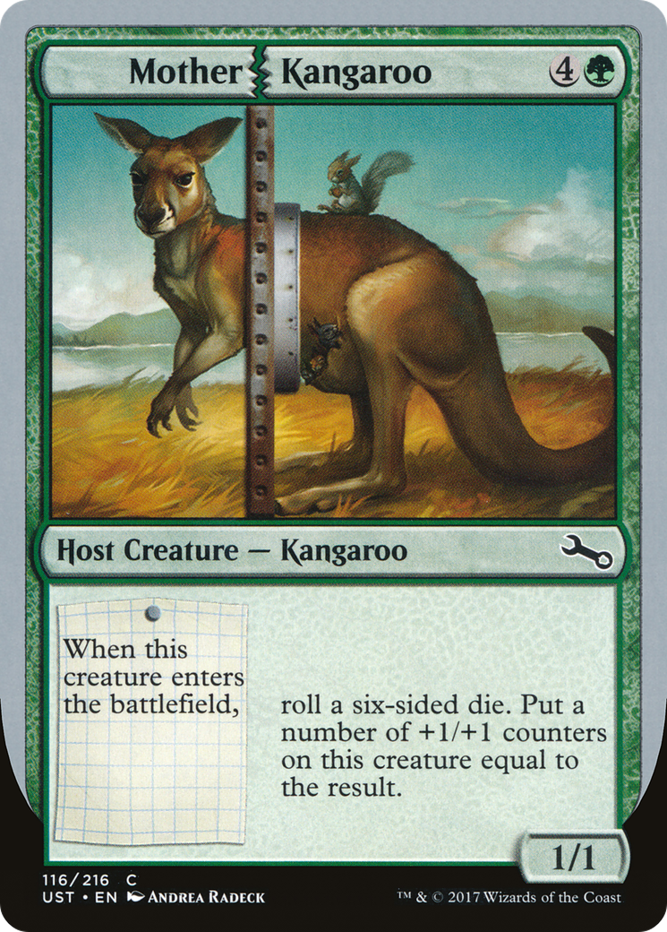 Mother Kangaroo (UST-116) [Unstable] Foil MTG Single Wizards of the Coast