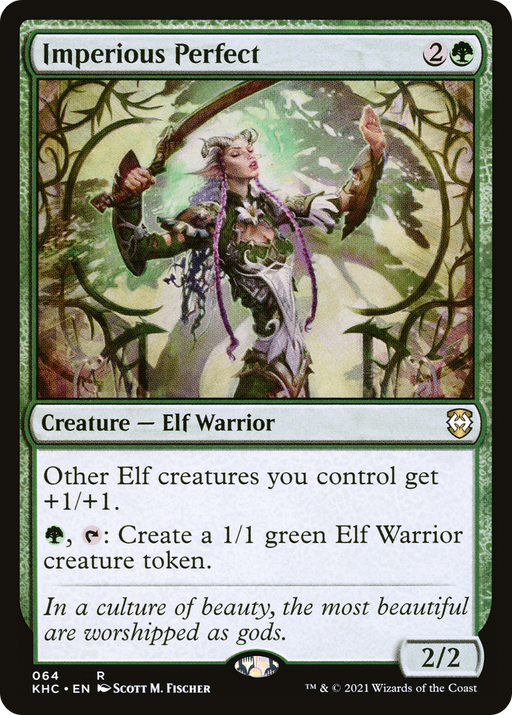 Imperious Perfect (KHC-064) [Kaldheim Commander] MTG Single Wizards of the Coast