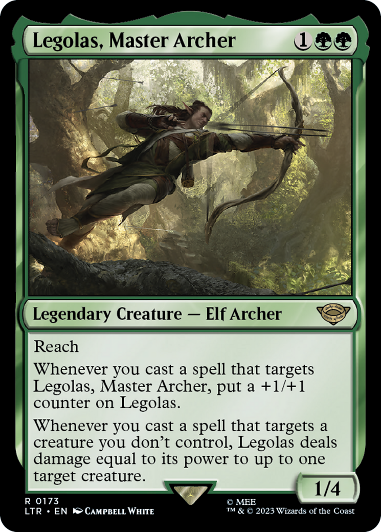 Legolas, Master Archer (LTR-173) [The Lord of the Rings: Tales of Middle-earth] MTG Single Wizards of the Coast