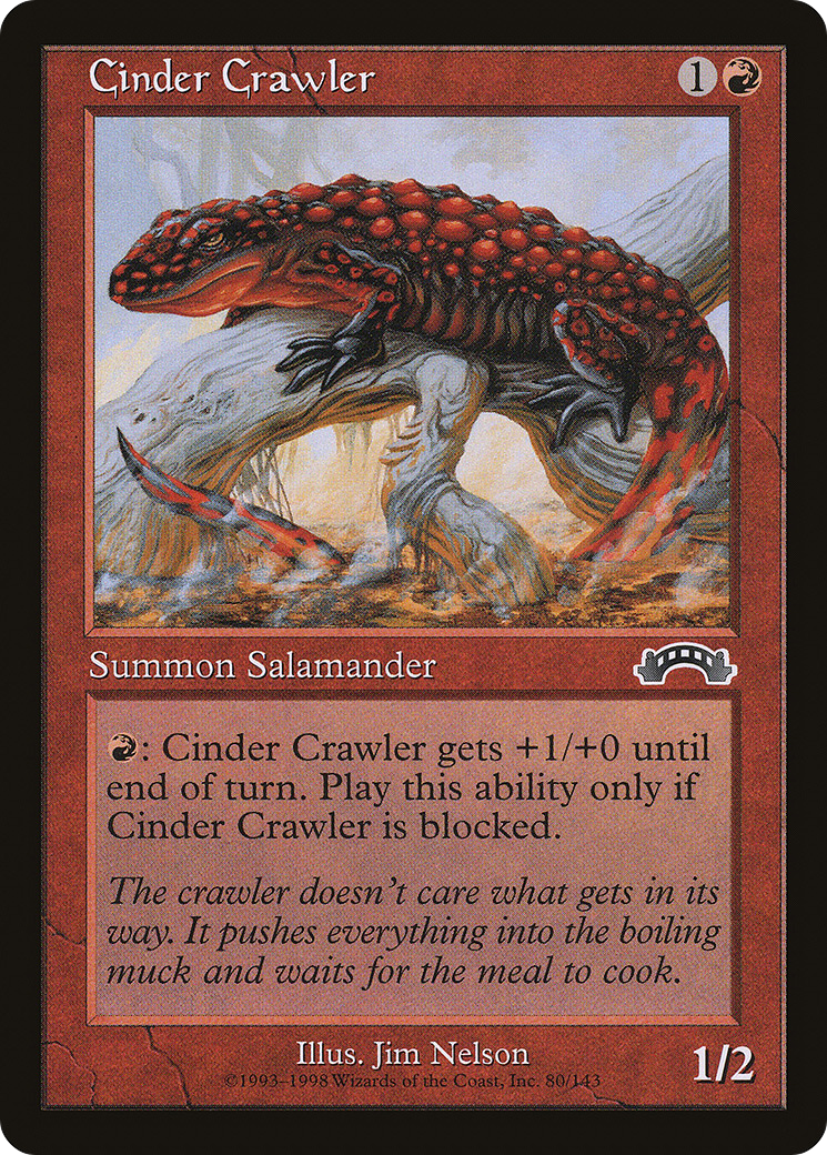 Cinder Crawler (EXO-080) [Exodus] MTG Single Wizards of the Coast