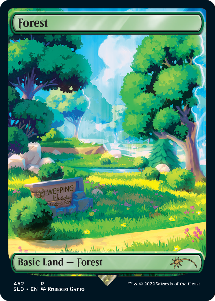 Forest (452) (SLD-452) [Secret Lair] Drop (Full Art) MTG Single Wizards of the Coast
