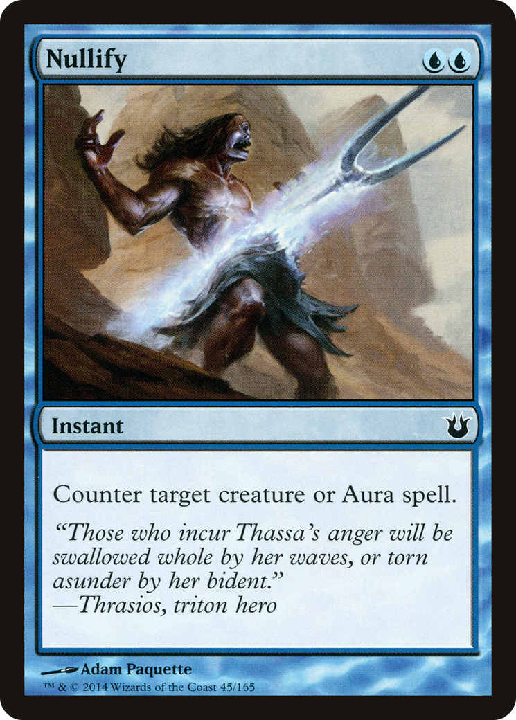 Nullify (BNG-045) [Born of the Gods] MTG Single Wizards of the Coast