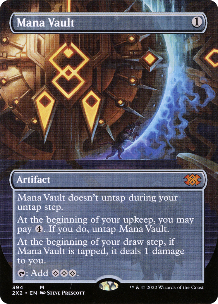 Mana Vault (2X2-394) [Double Masters 2022] (Borderless) MTG Single Wizards of the Coast