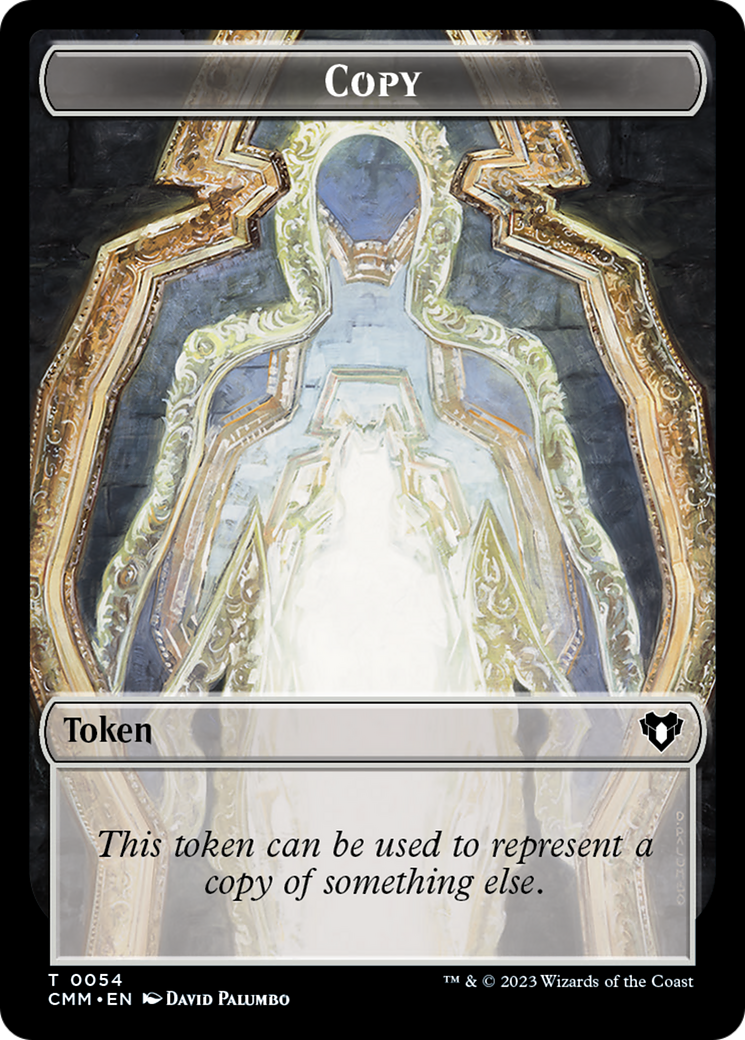 Copy (54) // Human Soldier Double-Sided Token [Tokens] Commander Masters Tokens MTG Single Magic: The Gathering