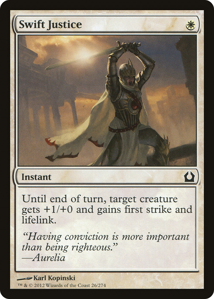 Swift Justice (RTR-026) [Return to Ravnica] Foil MTG Single Wizards of the Coast
