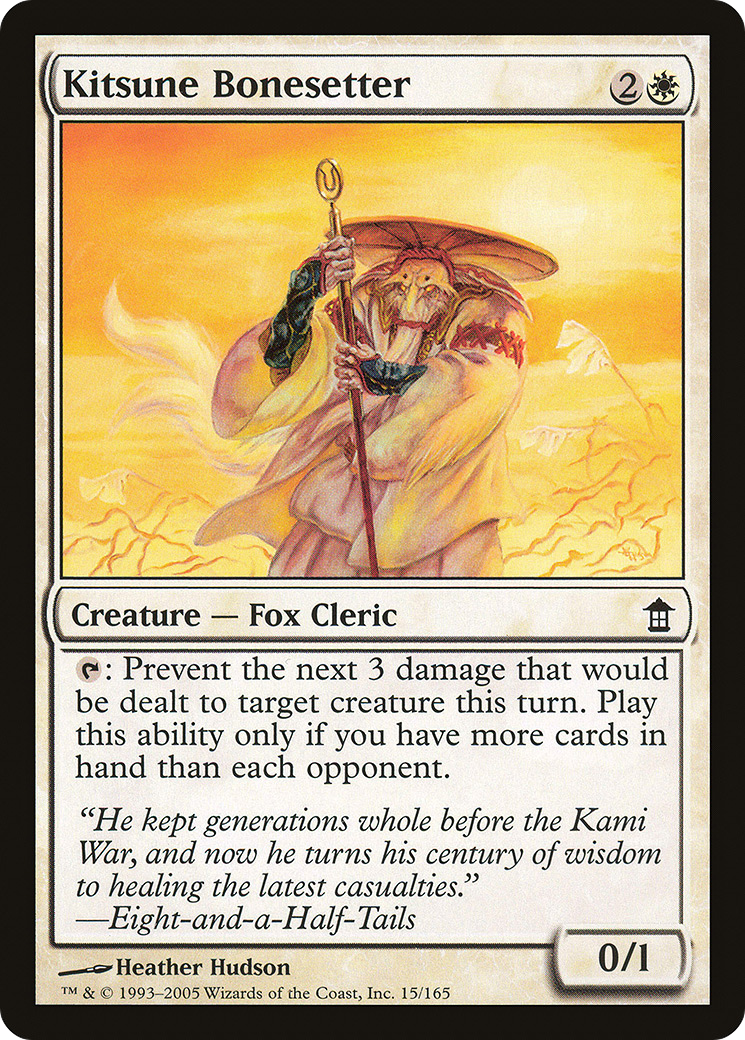 Kitsune Bonesetter (SOK-015) [Saviors of Kamigawa] MTG Single Wizards of the Coast