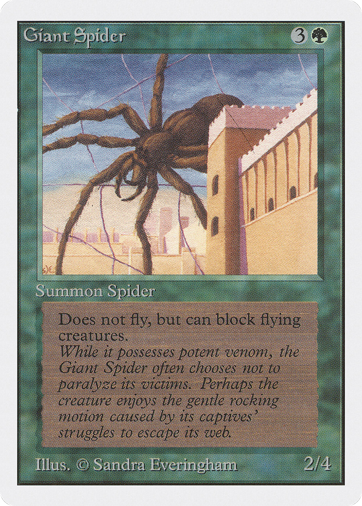Giant Spider (2ED-) [Oldschool] Unlimited Edition MTG Single Wizards of the Coast
