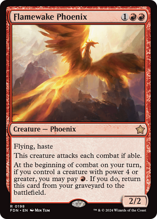 Flamewake Phoenix (FDN-198) [Foundations] MTG Single Wizards of the Coast